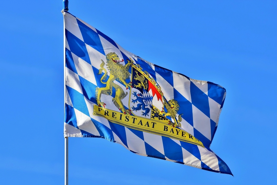 flaga kraju związkowego Bawaria